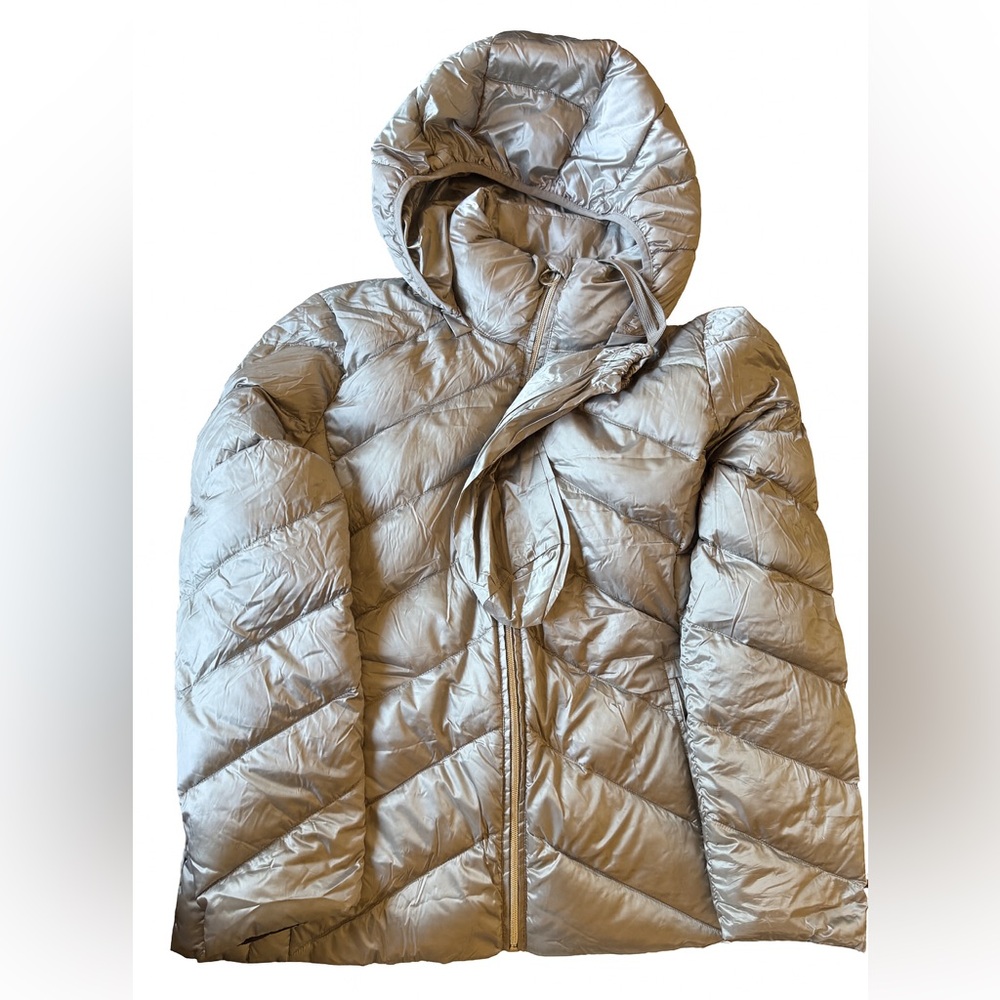 Michael Kors Silver Packable Down Jacket